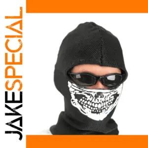 Black Skull Mask for 12-Inch Action Figures