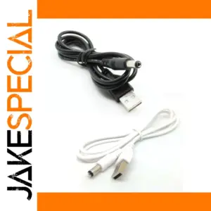 USB to 5V Barrel Power Cable, 100cm