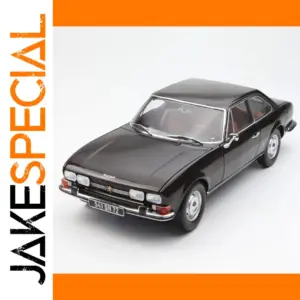 Vintage 1973 Peugeot 504 Coupe Model in Black