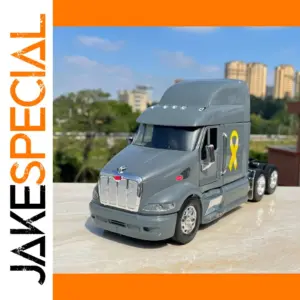 1:32 Scale Gray Heavy Trailer Truck Model