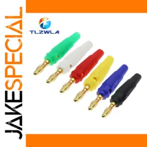 Color-coded 4mm Banana Plugs for Audio Systems