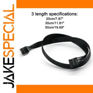 Black USB 2.0 Motherboard Extension Cable 50cm