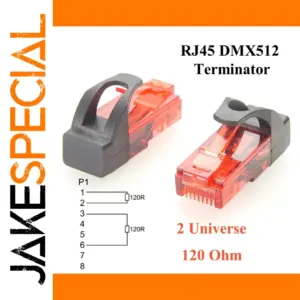 RJ45 DMX512 Signal Terminator for Stage Lighting