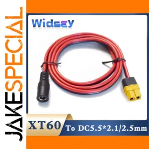 Versatile XT60 to DC5521/DC5525 Power Cable