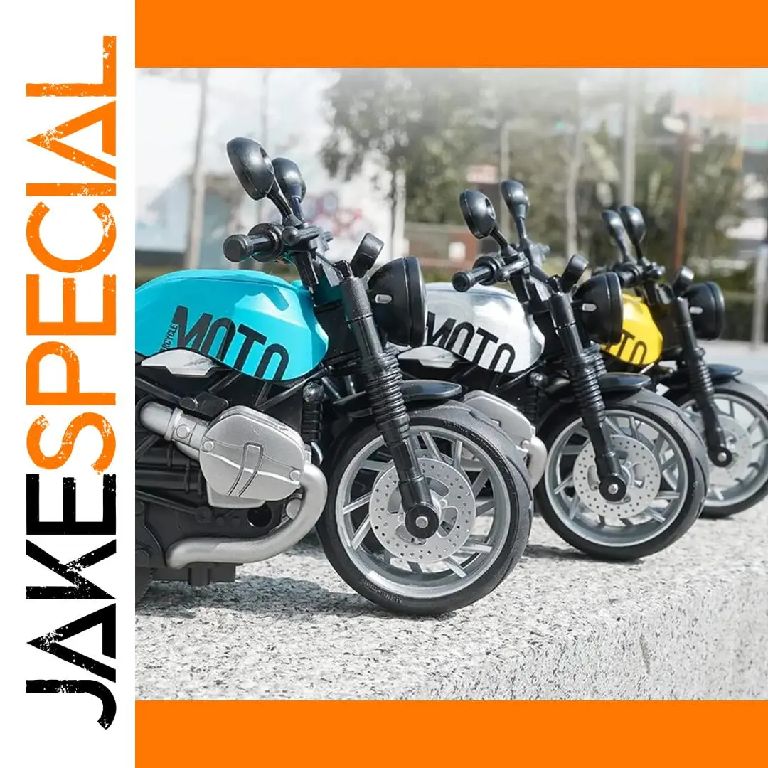 Realistic Miniature Motorcycle Collectible in Bright Colors 1 Realistic Miniature Motorcycle Collectible in Bright Colors