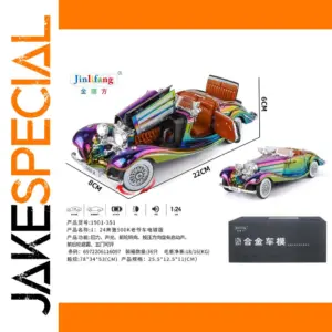 Vibrant Vintage Benz 500K Diecast Model