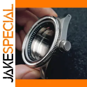 Vintage 40.5mm Stainless Steel Watch Case for 28.5mm Dials