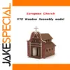 European Church Wooden Assembly Puzzle 1/72 Scale