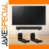Black Soundbar Wall Mount Bracket 20kg Support
