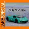 Vibrant Turquoise Pagani Utopia Diecast Model