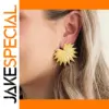 Stainless Steel Gold Maple Leaf Earrings
