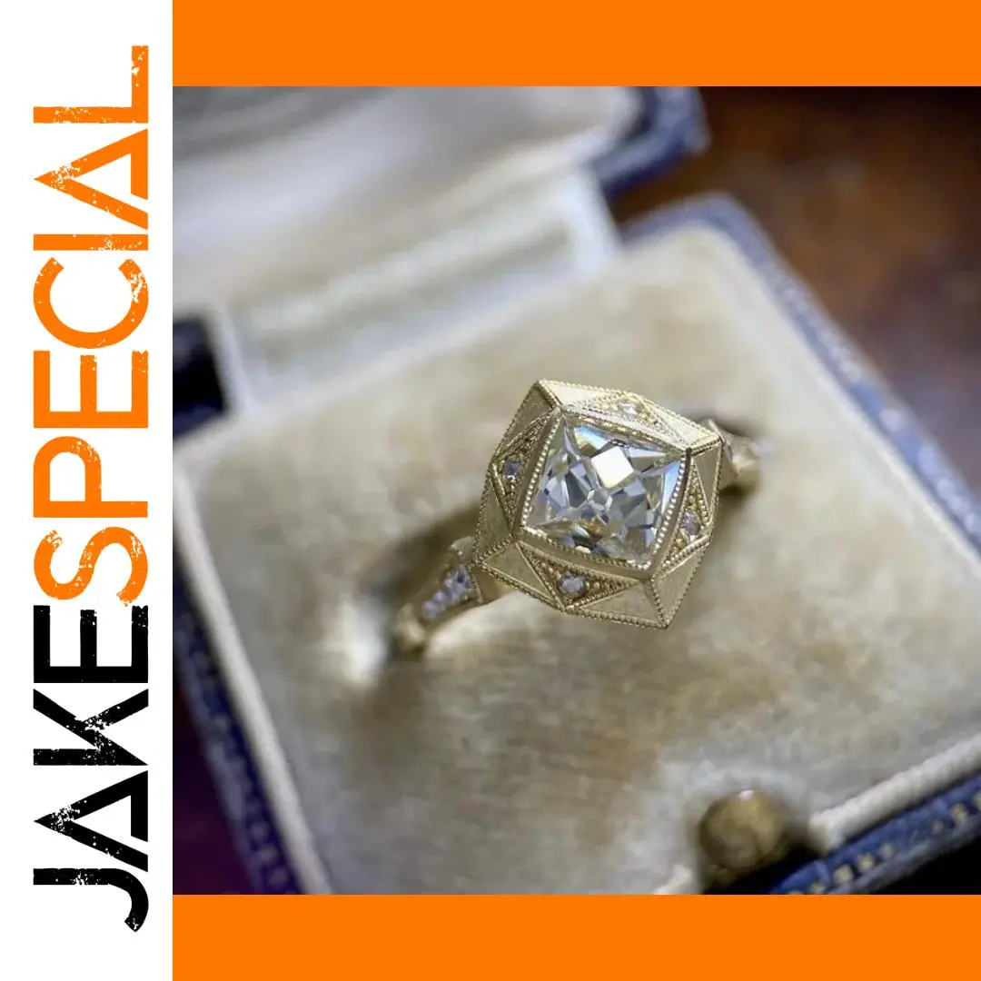 Gold Geometric Zircon Ring for Women 1 Gold Geometric Zircon Ring for Women