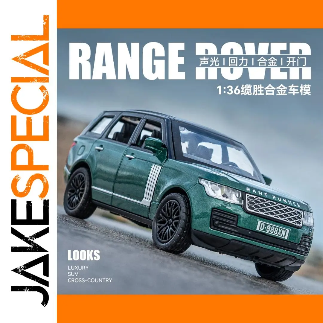 Green Land Rover Range Rover Model 1:36 Scale 1 Green Land Rover Range Rover Model 1:36 Scale