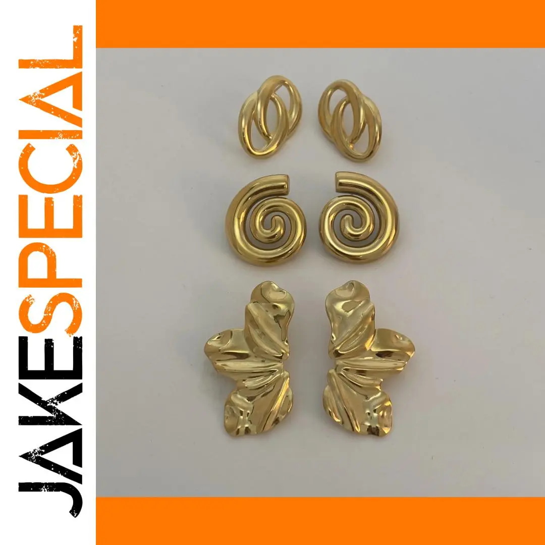 Gold Stainless Steel Earrings Collection 1 Gold Stainless Steel Earrings Collection
