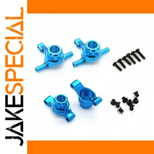 Tamiya TT-02 Metal Knuckle Arm Set in Blue