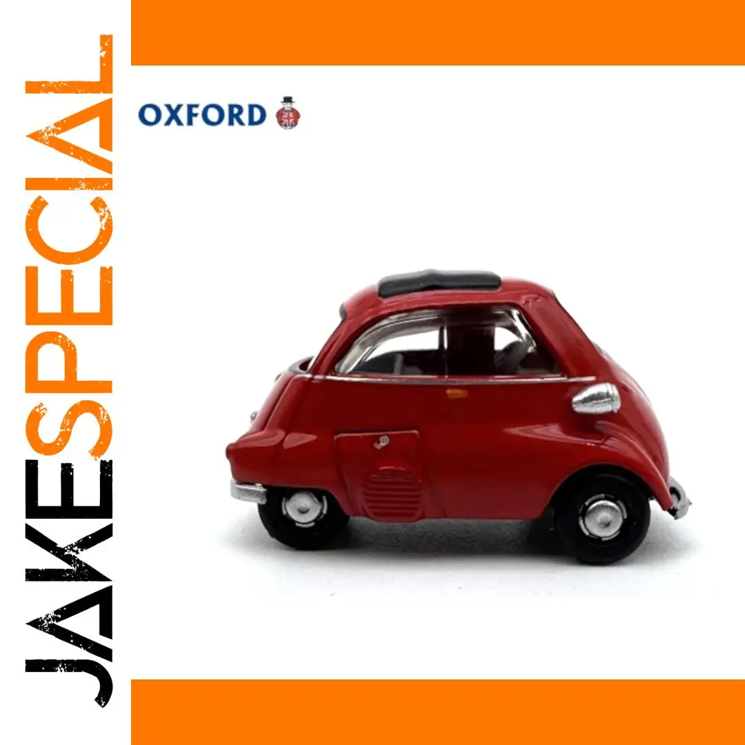 Red Isetta Mini Car Model 1/76 Scale 1 Red Isetta Mini Car Model 1/76 Scale