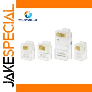 Transparent Ethernet and Phone Connectors (4P4C, 6P4C, 6P6C, 8P8C)
