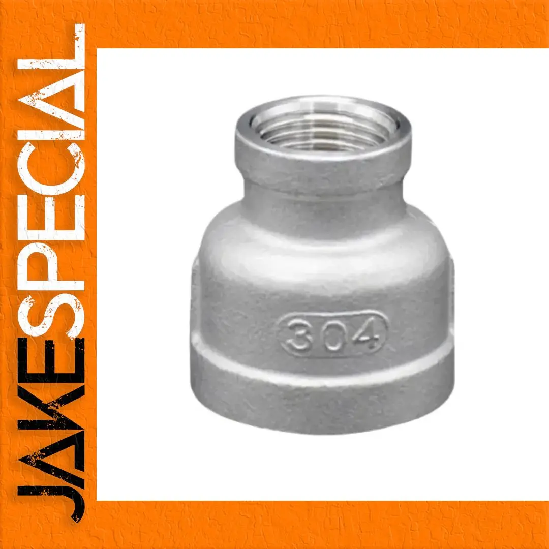304 Stainless Steel NPT Female Reducer Nipple 1 304 Stainless Steel NPT Female Reducer Nipple