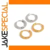 Stainless Steel 12mm Hoop Earrings
