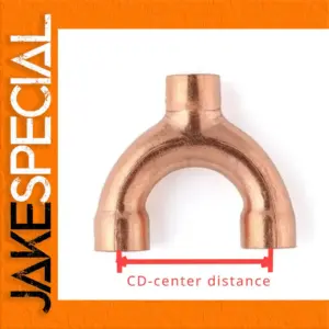 Copper Y-Shaped Pipe Splitter Fitting DN8-DN32