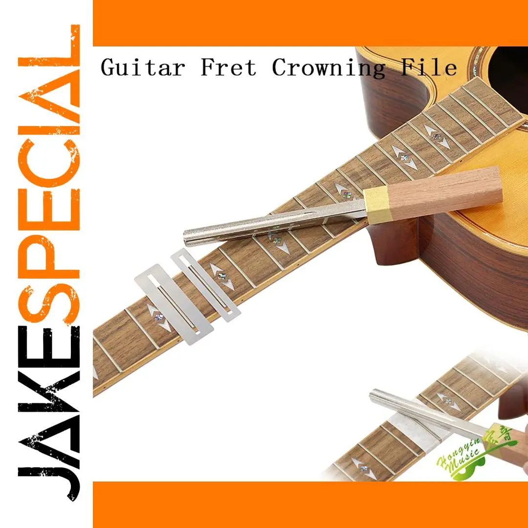 Guitar Fret Crowning File with Measuring Guide 1 Guitar Fret Crowning File with Measuring Guide