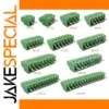 Green Mini PCB Screw Terminal Block Connectors 2-16 Pins