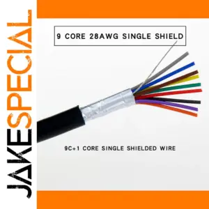1-Meter Shielded RS232 Serial Cable for Industrial Use