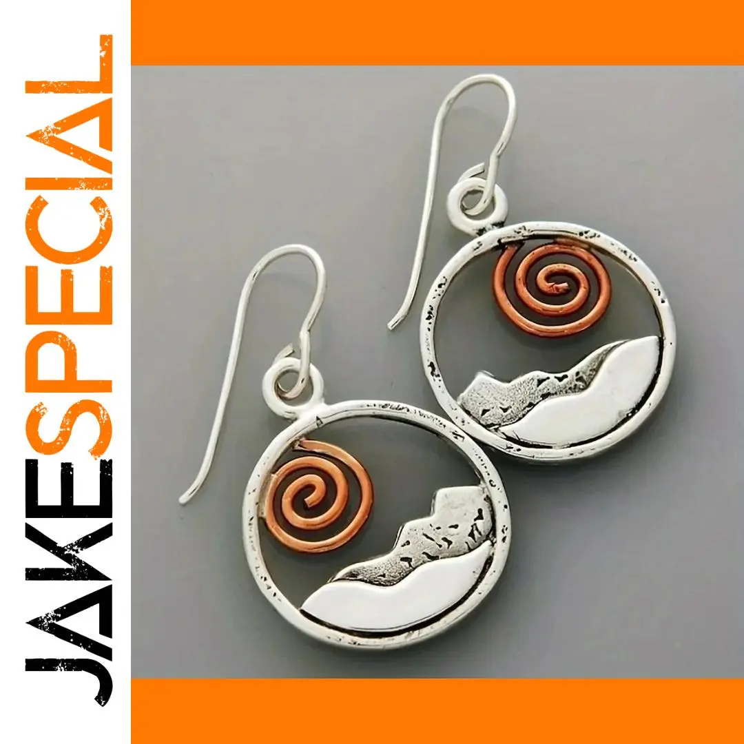 Geometric Silver-Accent Drop Earrings in Blue and Green 1 Geometric Silver-Accent Drop Earrings in Blue and Green