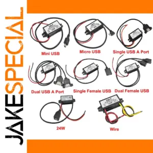 12V to 5V DC-DC Buck Converter with USB Ports