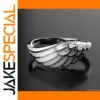 Silver Wing Geometry Ring for Women