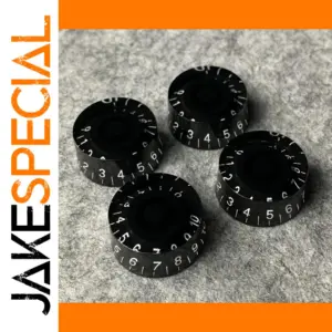 LP Guitar Control Knob Set with White Numerals