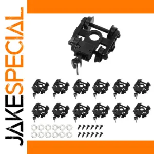 N Scale Bogie Set with 12 Plastic Trucks