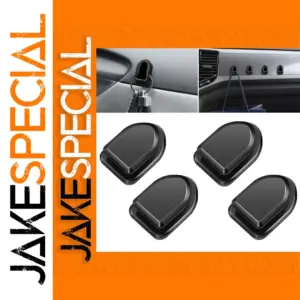 Mini Car Interior Storage Hooks Set of 12 Black