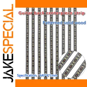 Elegant Solid Wood Guitar Center Strip Set