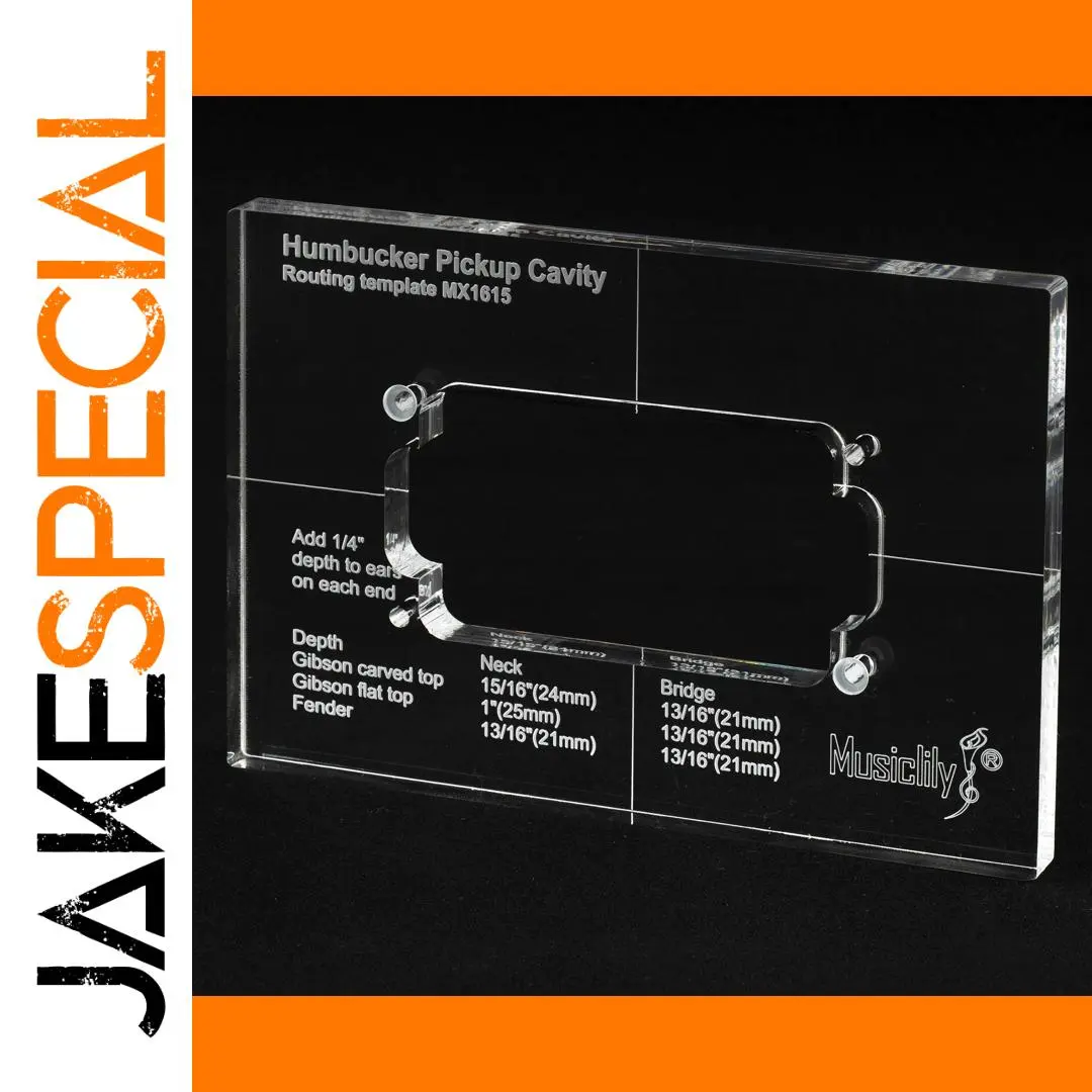 Humbucker Routing Template Acrylic 147.5x97.5mm 1 Humbucker Routing Template Acrylic 147.5x97.5mm
