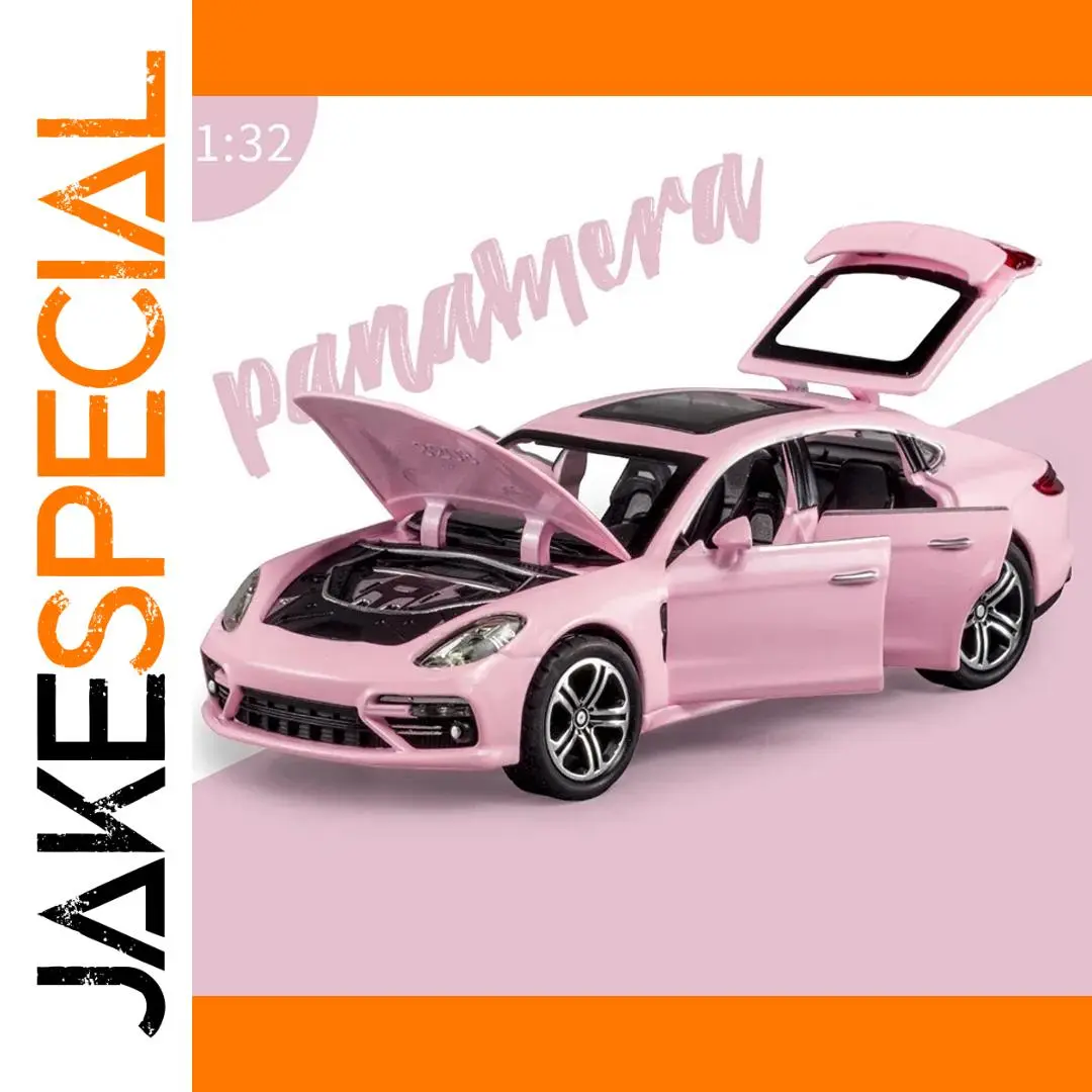 Vibrant Pink Porsche Panamera Diecast Model 1 Vibrant Pink Porsche Panamera Diecast Model