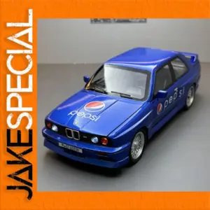 Vibrant Blue BMW M3 E30 Diecast Model 1:24