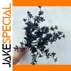 Black Silk Artificial Flower Branch for Interior Decor