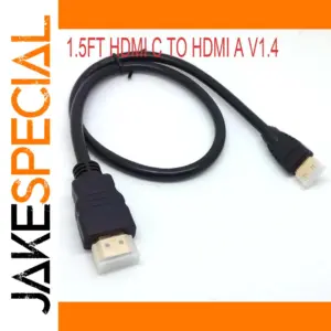 5FT HDMI C to A Cable for 4K Support