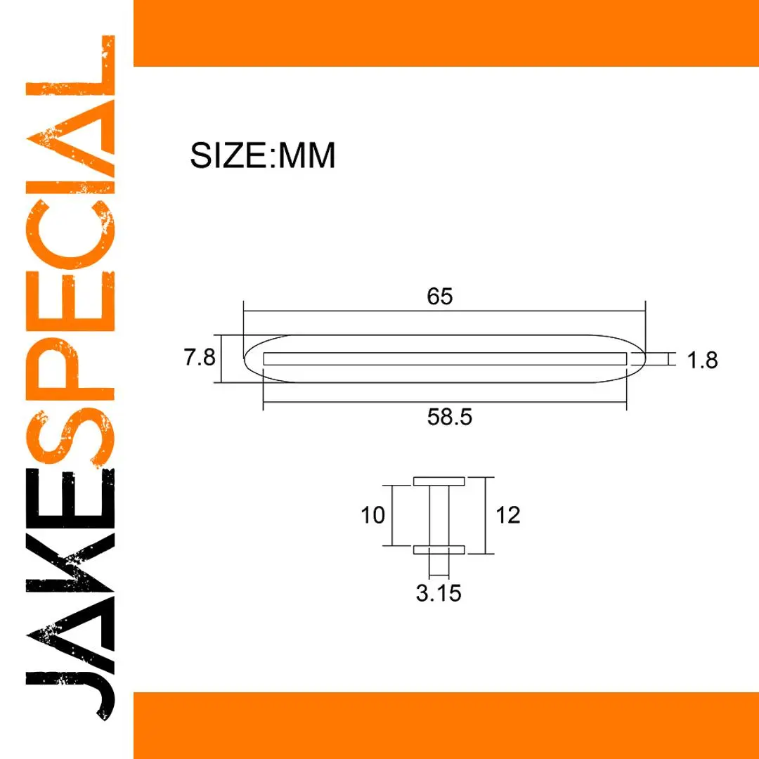 Black Blade-Style Humbucker Bobbins Set 65x7.8mm 1 Black Blade-Style Humbucker Bobbins Set 65x7.8mm