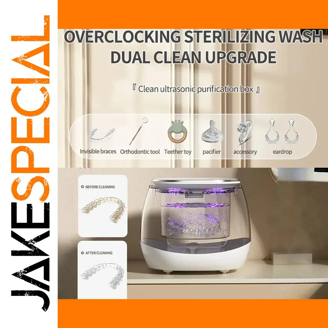 Ultrasonic Cleaner UV Sterilizer 200ml 1 Ultrasonic Cleaner UV Sterilizer 200ml