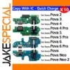 Set of 10 USB Charge Port Connectors for Tecno Pova