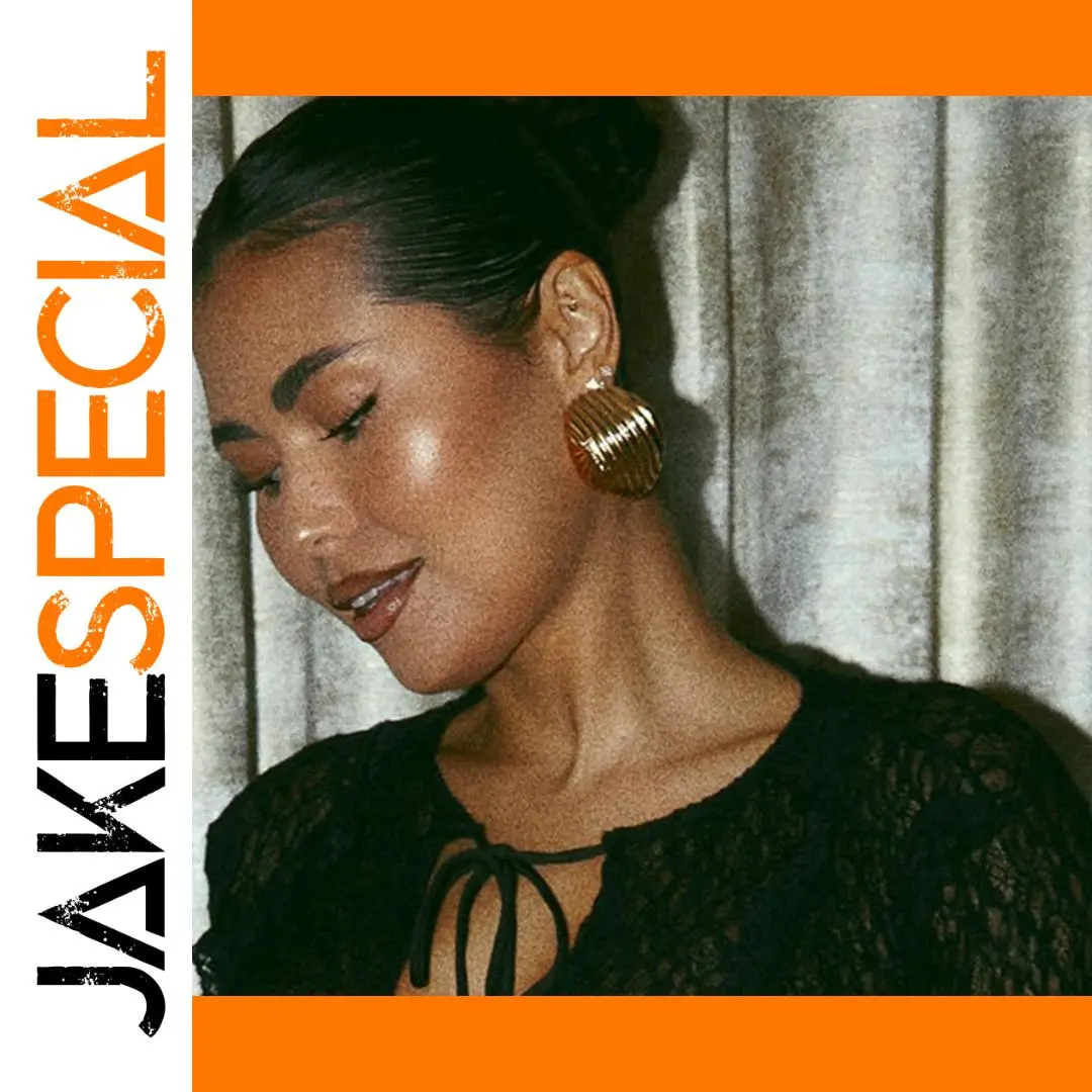 Gold Stainless Steel Circular Earrings 1 Gold Stainless Steel Circular Earrings