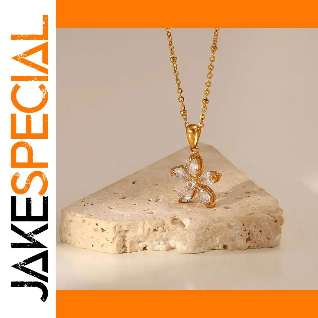 Gold Butterfly Necklace for Women in Stainless Steel 1 Gold Butterfly Necklace for Women in Stainless Steel