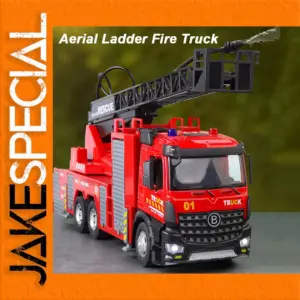 Detailed 1:24 Scale Fire Truck Set for Collectors