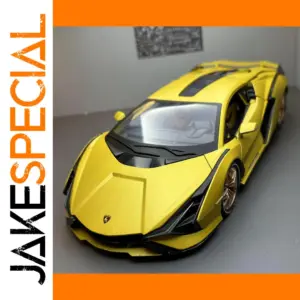 Yellow 1:18 Diecast Sports Car Model by MINI AUTO