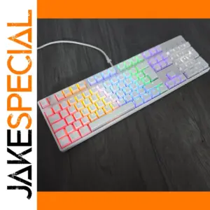 White Double-Shot PBT Keycap Set for Mechanical Keyboards