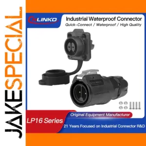 M16 Waterproof IP68 Connector with Locking Mechanism