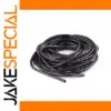 Black 10m Spiral Cable Wrap for Cables
