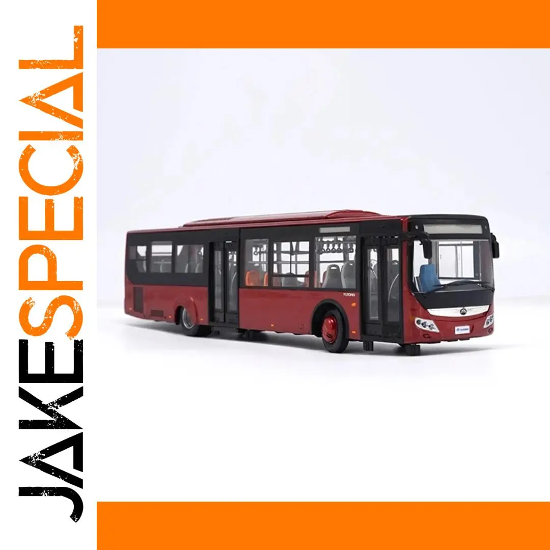 Vibrant Red Yutong ZK6128 Bus Model 1 Vibrant Red Yutong ZK6128 Bus Model